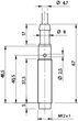 Индуктивный датчик M12, неэкранированный, NO, кабель 2м, VM2/A0-2B M.D. Micro Detectors - изображение 2
