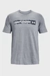Мужская серая футболка UA CAMO CHEST STRIPE SS Under Armour MD 1376830-035 - изображение 5