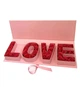 Подарункова коробка "Love", 65*21*6.8 см., колір - рожевий - зображення 2