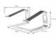 Подставка для ноутбука VHG A5 складная Folding Laptop Stand Silver - изображение 2