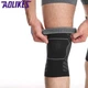 Наколенник AOLIKES эластичный фиксатор сустава 1 шт черный М 01230 - изображение 2