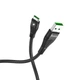Кабель для зарядки телефона с быстрой зарядкой USB Type-C Android Flash Hoco U53 |120см 5A| Черный - изображение 3