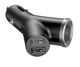 Адаптер автомобільний BASEUS dual USB + cigarette lighter extended car charger 2USB 3.4A 40W Bl - зображення 4