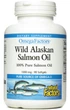 Жир лосося Natural Factors Omega Factors Wild Alaskan Salmon Oil 1000 mg 90 Softgels - изображение 1
