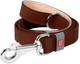 Повідець для собак шкіряний WAUDOG Classic, Ш 25 мм, Дов 122 см, Коричневий (08156Collar) - зображення 1
