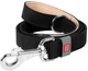 Повідець для собак шкіряний WAUDOG Classic, Ш 25 мм, Дов 122 см, Чорний (08151Collar) - зображення 1