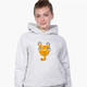 Детский худи Гарфилд (Garfield) Светло-серый меланж (9298-1944) 128 см - изображение 2