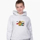 Детский худи Вся правда о медведях (We Bare Bears) Светло-серый меланж (9298-2893) 140 см - изображение 2