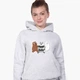 Детский худи Вся правда о медведях (We Bare Bears) Светло-серый меланж (9298-2891) 128 см - изображение 2