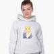Детский худи Сейлор Мун (Sailor Moon) Светло-серый меланж (9298-2925) 128 см - изображение 2