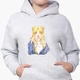 Детский худи Сейлор Мун (Sailor Moon) Светло-серый меланж (9298-2925) 128 см - изображение 3