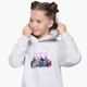 Детский худи БТС (BTS) Светло-серый меланж (9298-3256) 128 см - изображение 1