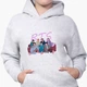 Детский худи БТС (BTS) Светло-серый меланж (9298-3256) 128 см - изображение 3