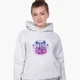 Детский худи БТС (BTS) Светло-серый меланж (9298-3278) 140 см - изображение 2