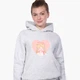 Детский худи Сейлор Мун Луна Кошки (Sailor Moon anime Cats) Светло-серый меланж (9298-2922) 128 см - изображение 2