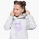 Детский худи БТС (BTS) Светло-серый меланж (9298-3268) 128 см - изображение 1