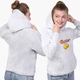 Детский худи БТС (Butter BTS) Светло-серый меланж (9298-3257) 152 см - изображение 4