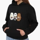 Детский худи Вся правда о медведях (We Bare Bears) Черный (9298-2897) 164 см - изображение 1