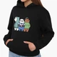 Детский худи Вся правда о медведях (We Bare Bears) Черный (9298-2898) 164 см - изображение 1