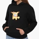 Детский худи Амонг Ас Покемон Пикачу (Among Us Pokemon Pikachu) Черный (9298-2419) 128 см - изображение 1