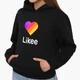 Детский худи Лайк (Likee) Черный (9298-1041) 140 см - изображение 1
