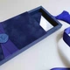 Gift box Dynast индиго Поздравительный конверт мужчине Ручная работа - изображение 1