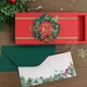 Gift box Holidays червоний Новорічна листівка з конвертом Ручна робота - зображення 6