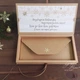 Gift box Craft winter деревяная снежинка Рождественская открытка с конвертом внутри - изображение 5