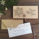 Gift box Craft winter деревяная снежинка Рождественская открытка с конвертом внутри - изображение 8