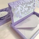 Gift box Afrodita аметист з висічкою Конверти для грошей для молодої пари, на день народження, ювілей, 8 березня - зображення 7