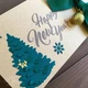 Gift box Winter time craft зелений Новорічна листівка з ялинкою. Ручна робота - зображення 4