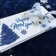 Gift box Winter time білий з синім Новорічна листівка з ялинкою. Ручна робота - зображення 4