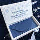 Gift box Winter time синій Новорічна листівка з конвертом. Ручна робота - зображення 8