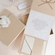 Gift box Cotton present бежевий Вітальна листівка та конверт на ювілей - зображення 3