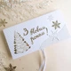 Gift box Winteria білий Вітальна листівка з Різдвом Христовим. Ручна робота - зображення 4