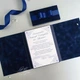 Gift box Davus VIP королевский синий Поздравительная открытка мужчине на день рождения, юбилей, с - изображение 4