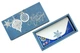 Gift box Christmas shine синий Новогодняя открытка с конвертом внутри - изображение 1