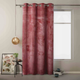 Штора блек-аут на люверсах AmeliaHome Velvet 140 х 245 см (13050716702) рожевий - изображение 2