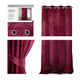 Штора блек-аут на люверсах AmeliaHome Velvet 140 х 270 см (13050717204) червоний оксамит - изображение 1