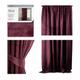 Штора блек-аут AmeliaHome Velvet 140 х 270 см (13050717537) бордовий - изображение 1