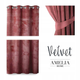 Штора блек-аут на люверсах AmeliaHome Velvet 140 х 245 см (13050716702) рожевий - изображение 5