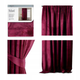 Штора блек-аут AmeliaHome Velvet 140 х 270 см (4251758670212) червоний оксамит - изображение 1
