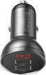 Автомобільний зарядний пристрій Baseus Digital Display Dual USB 4.8 A Car Charger 24 W Grey (CCBX-0G) - зображення 3