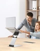 Підставка стєнд для ноутбуків і планшетів HQ-Tech Stabletron M18 Aluminum Laptop Stand Silver для MacBook підвищена стійкість для ноутбуків до 17 дюймів, складна конструкція(колір siilver) - зображення 3