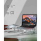 Підставка для ноутбуків та планшетів HQ-Tech Stabletron MD-5 Aluminum Laptop Stand Silver підвищена стійкість для ноутбуків до 17 дюймів (колір siilver) - зображення 7