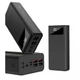 Повербанк Power Bank с фонариком УМБ XO 40000mAh мощный аккумулятор портативное зарядное устройство 22.5Вт Digital display (3 input 4 output) Black - изображение 2