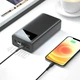 Повербанк Power Bank с фонариком УМБ XO 40000mAh мощный аккумулятор портативное зарядное устройство 22.5Вт Digital display (3 input 4 output) Black - изображение 6