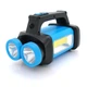 Фонарь поисковый SW8802 1LED+COB T6 5W 2+1+1 3600mAh IP40 USB кабель + 4 LR06 - изображение 1