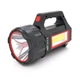 Ліхтар пошуковий Pahther PT-8895, 1LED+COB T6, 10W, 3+2+2 режими, 3600mah, Black, IP40, USB кабель+Solar, 200х95х130мм, BOX - изображение 1