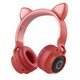 Бездротові дитячі Навушники з підсвічуванням Cat Ear BT028C Червоні CA-3531 - зображення 1